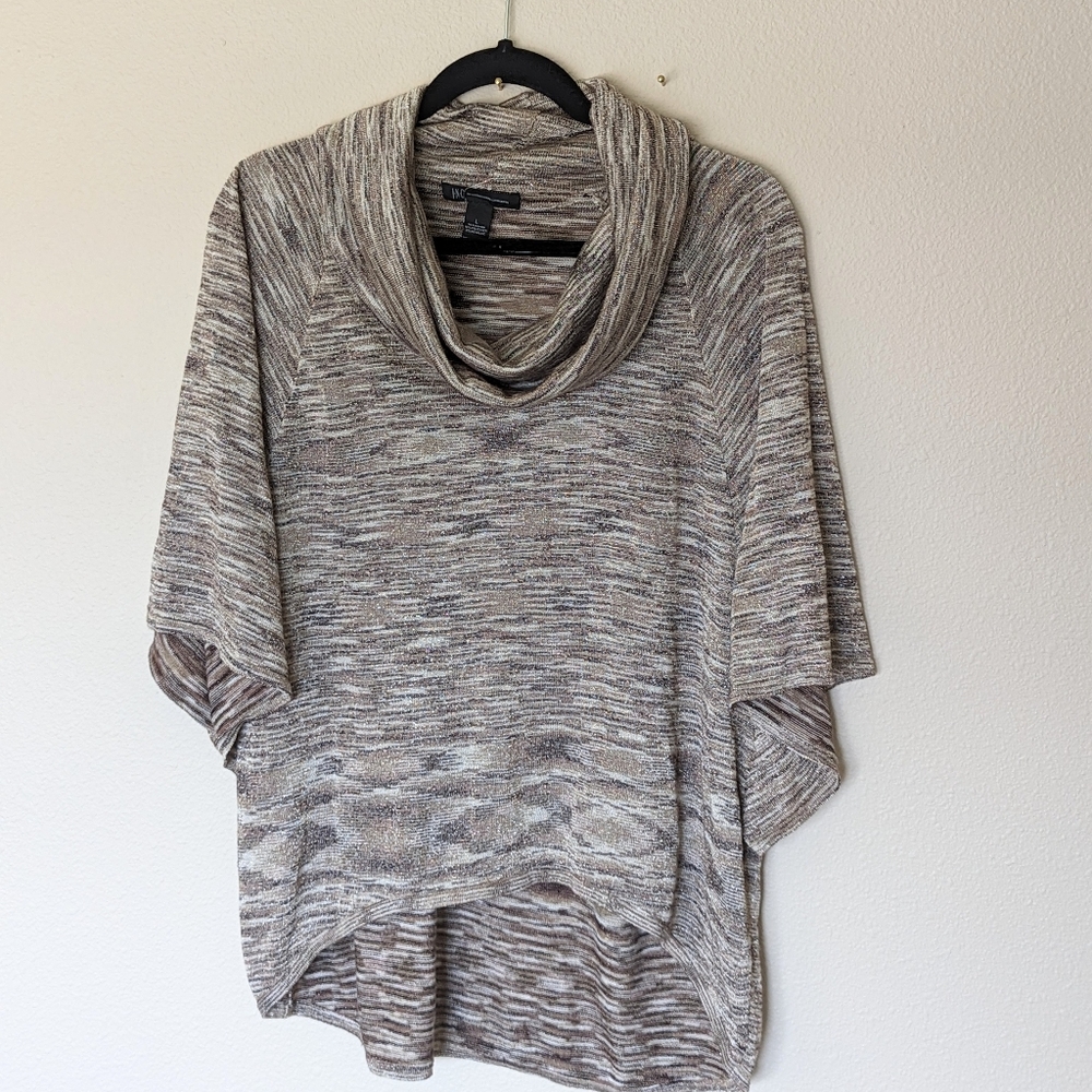 INC Neutral Beige Dolman Top Size L